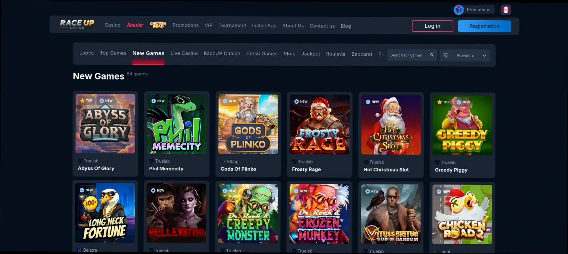 Race up Casino 100% up to 290 CAD + 100 Free Spins